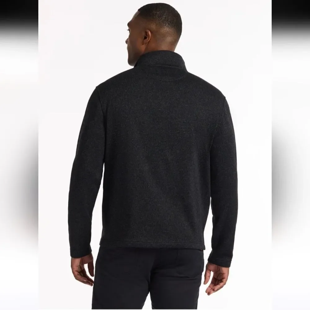 Robert Graham Kenwood Long Sleeve Quarter Zip Sweater Black Size M